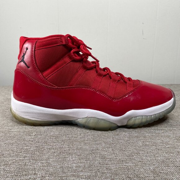 Nike Air Jordan 11 Retro Win Like 96 Men's 13 Gym Red Black-White 378037-623 - Picture 7 of 15
